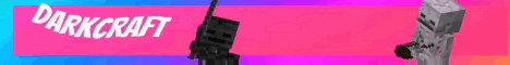DarkCraft Minecraft server banner
