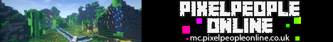 PixelPeople banner PixelPeople Minecraft server banner