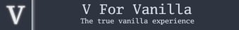 V For Vanilla banner