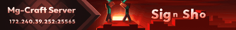 Mg-Craft Server Minecraft server banner
