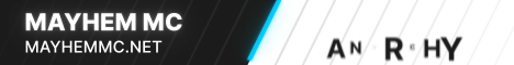 Mayhem MC Minecraft server banner