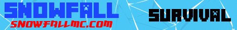 Snowfall Minecraft server banner