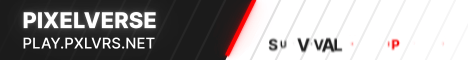 PixelVerse Minecraft server banner