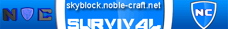 Noble Craft Skyblock Minecraft server banner