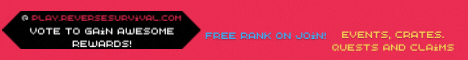 Reverse Survival Minecraft server banner