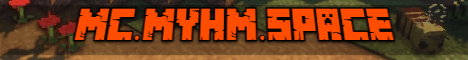 MYHM Space Minecraft server banner