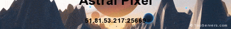 Astral Pixel Minecraft server banner