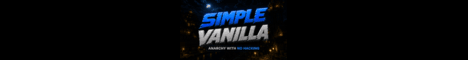 Simple Vanilla banner