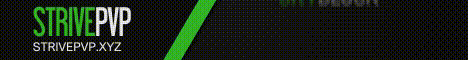StrivePvP Minecraft server banner