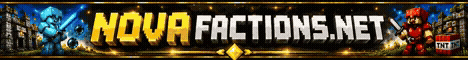 Nova Factions Minecraft server banner