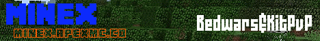 MineX Minecraft server banner