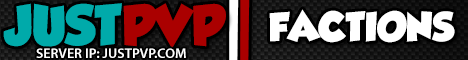 JustPVP Minecraft server banner